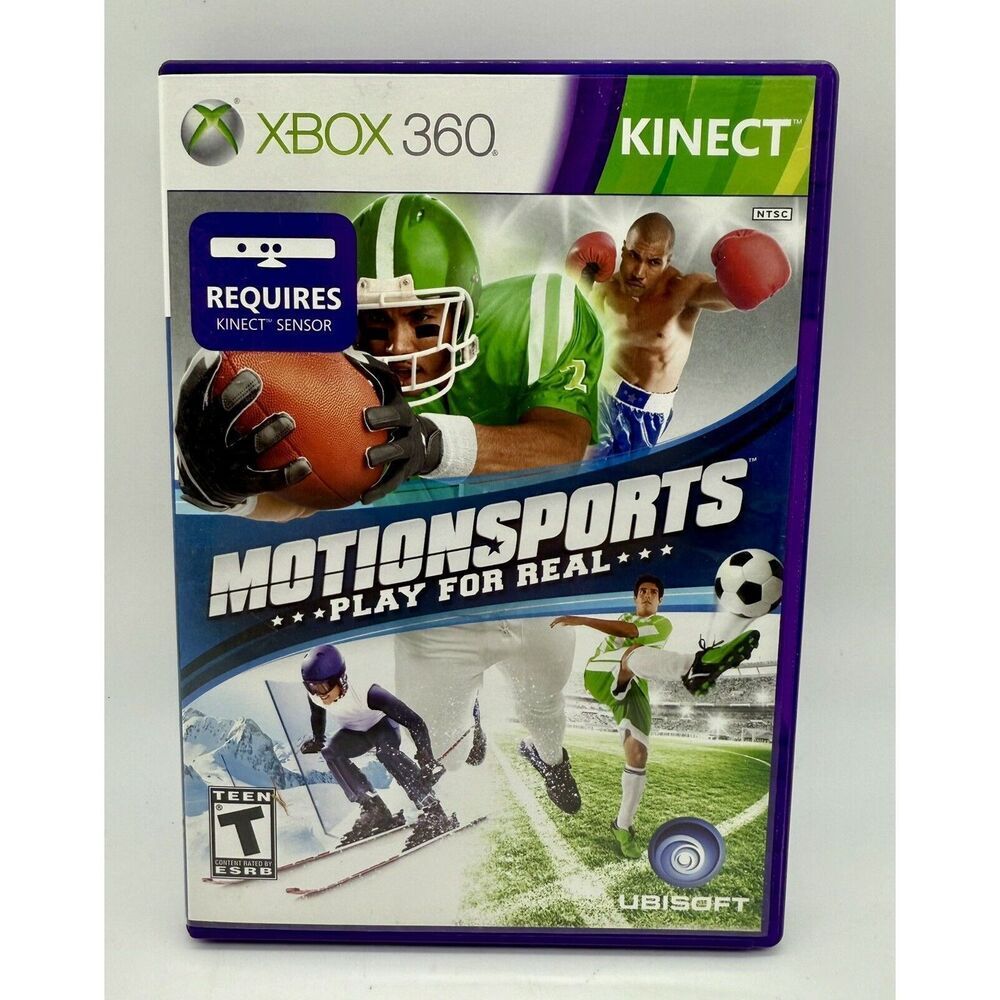 Motionsports Kinect Microsoft Xbox 360 CIB Complete Tested Disc Manual Case